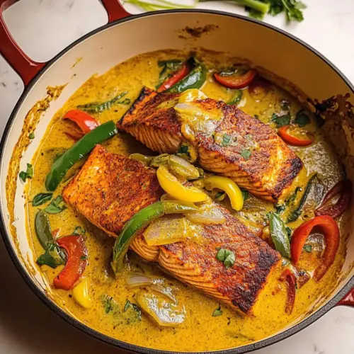 Caribbean-Style Coconut Curry Salmon
