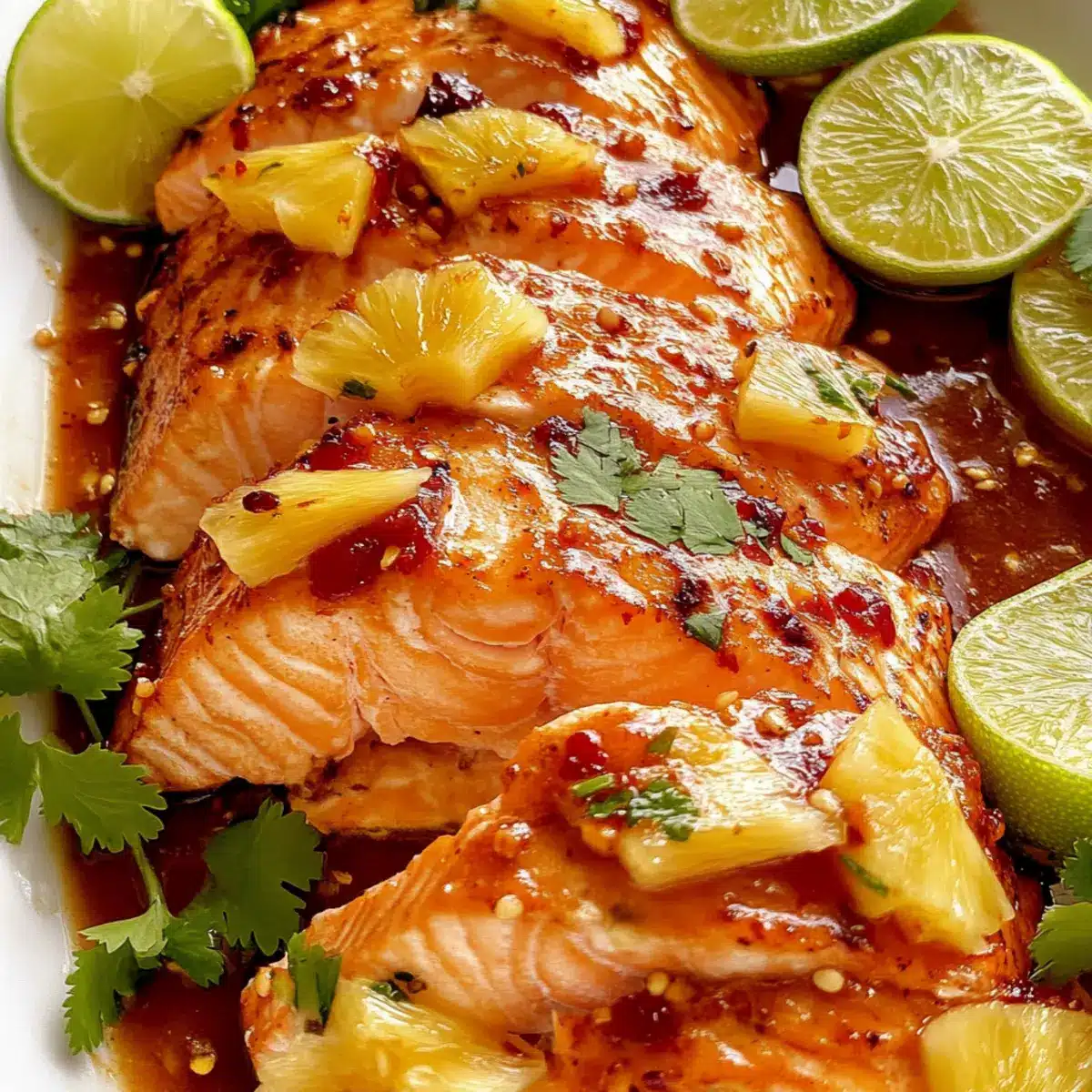 Baked Pineapple Salmon