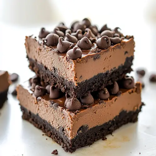 Death-By-Chocolate No Bake Cheesecake Bars