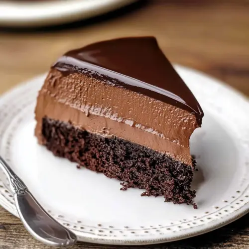 Dark Chocolate Mousse Cake