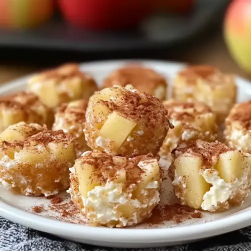 Cinnamon Apple Cottage Cheese Bites