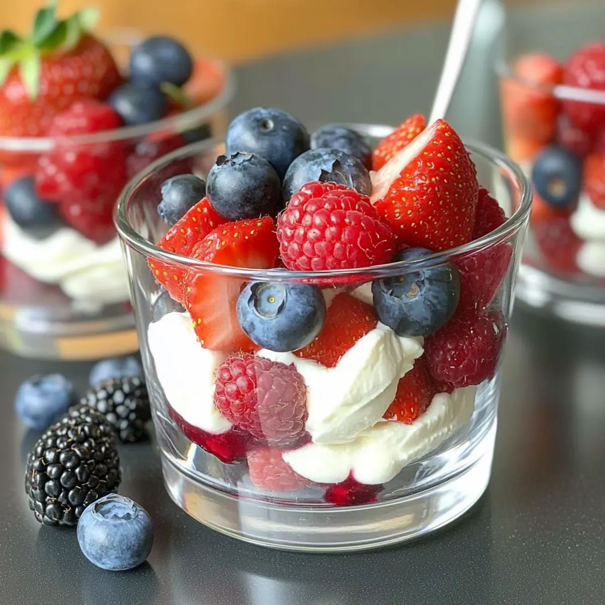 Berries with Sweet Mascarpone Cream