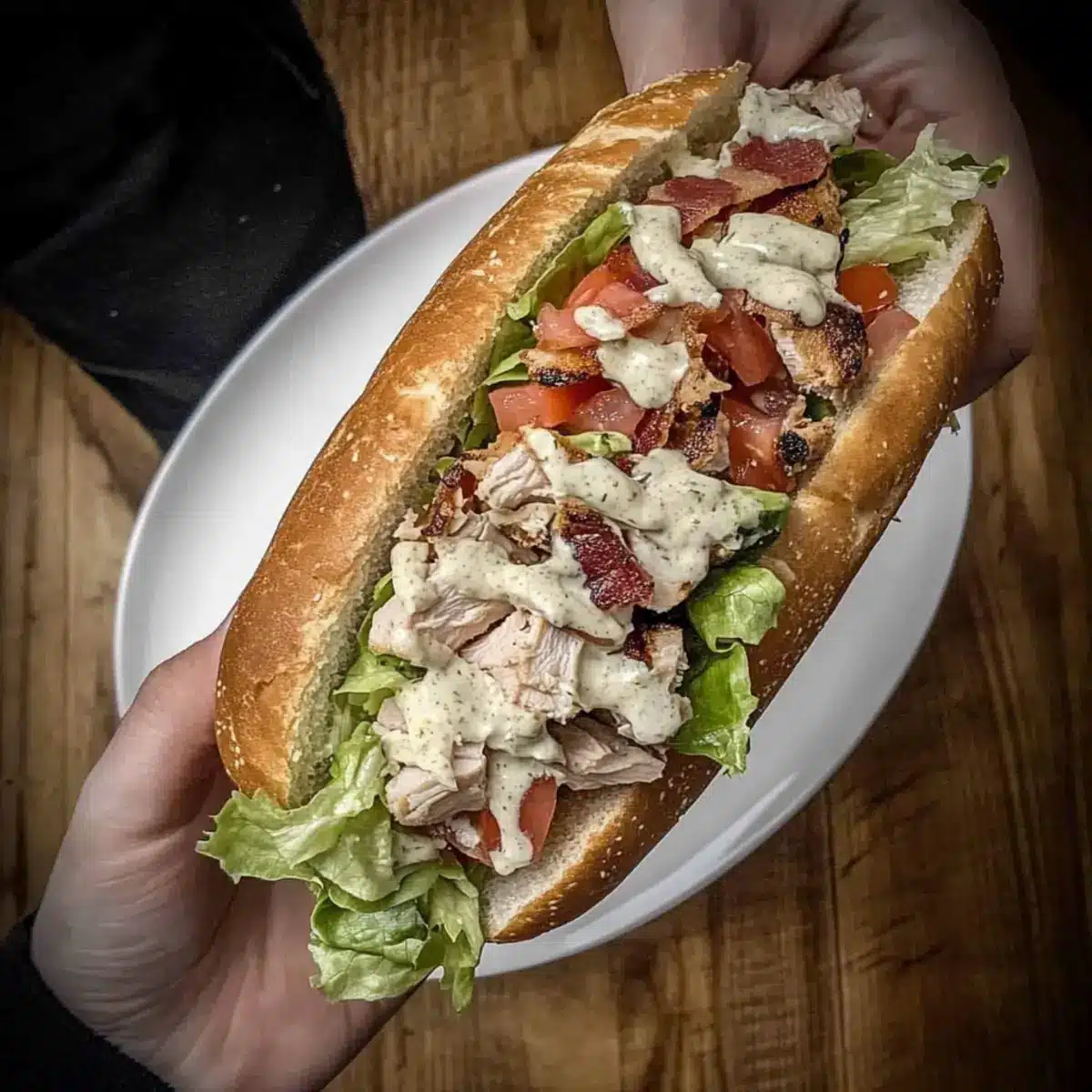 Chopped Chicken Bacon Ranch Sub
