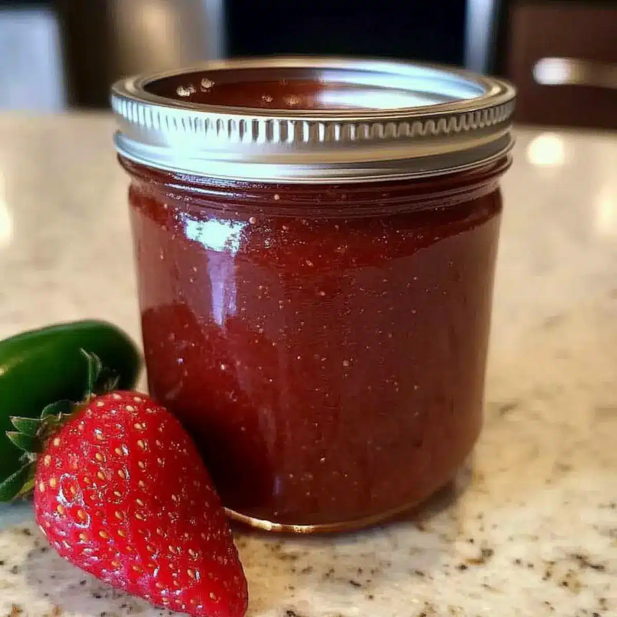 Strawberry Jalapeno Bourbon BBQ Sauce