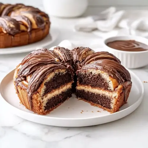 Cocoa and Nutella Yeast Cake