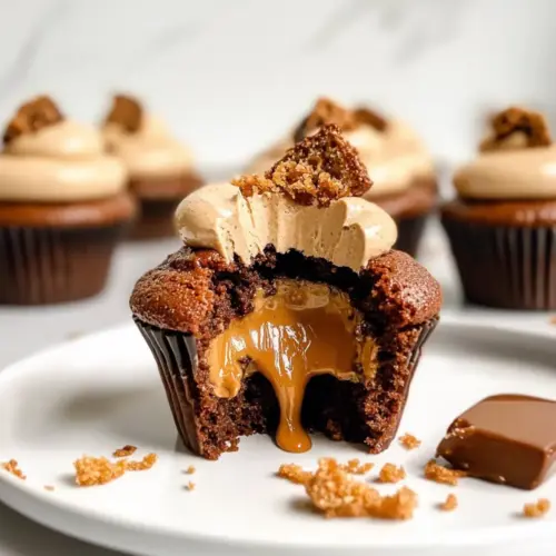 Chocolate Biscoff Cupcakes