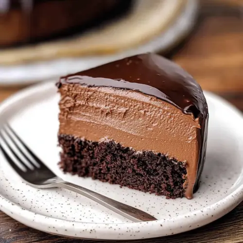 Dark Chocolate Mousse Cake