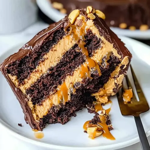 Chocolate Snickers Cake