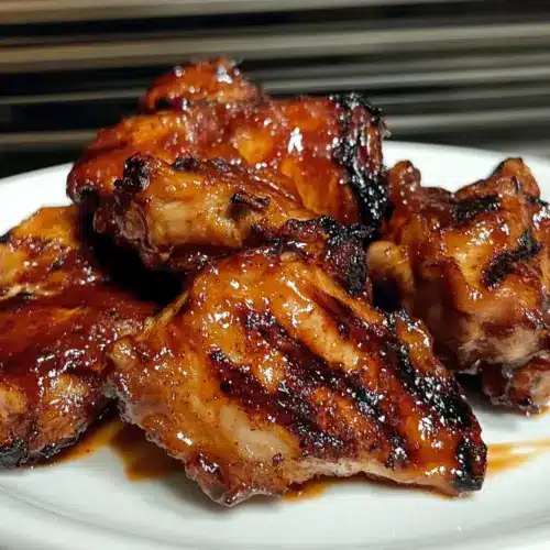 Grilled Spicy BBQ Chicken Thighs