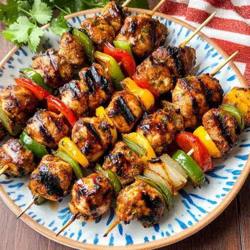 Mexican Barbecue Chicken Skewers