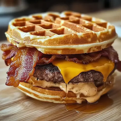 Maple Bacon Waffle Burger