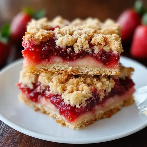 Strawberry Shortcake Streusel Bars