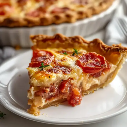 Bacon Onion Tomato Pie