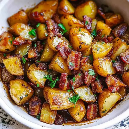 Honey Bacon Roasted Potatoes