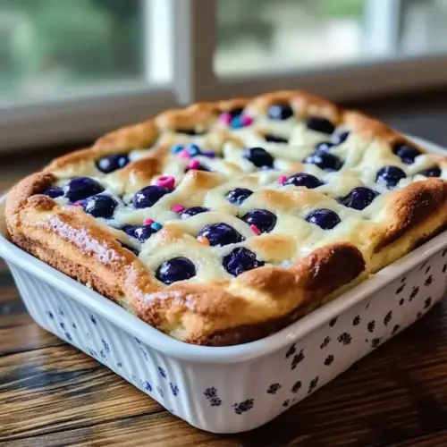 Blueberry Buttermilk Pancake Casserole