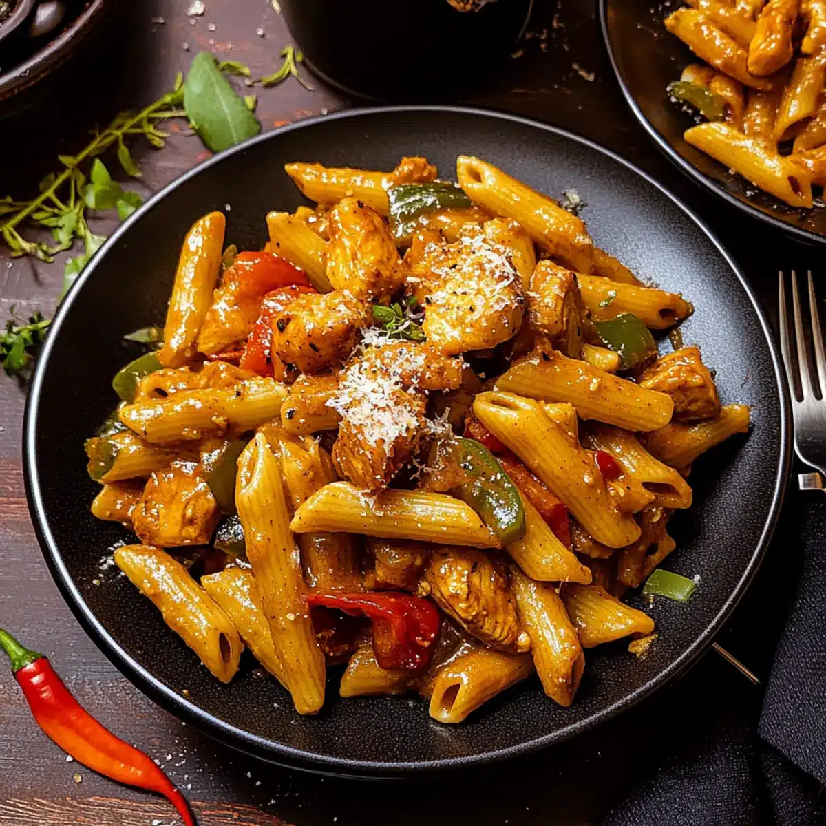Authentic Jerk Chicken Rasta Pasta