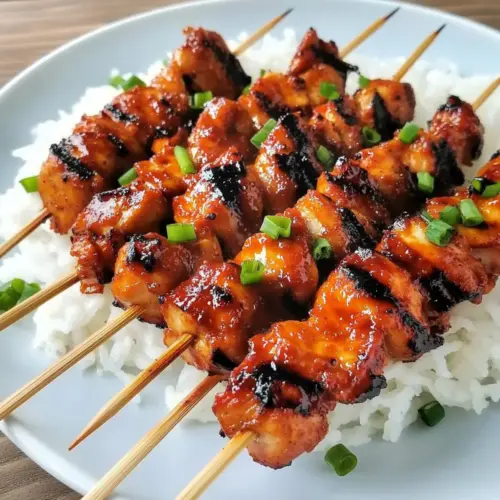 Korean Chicken Skewers