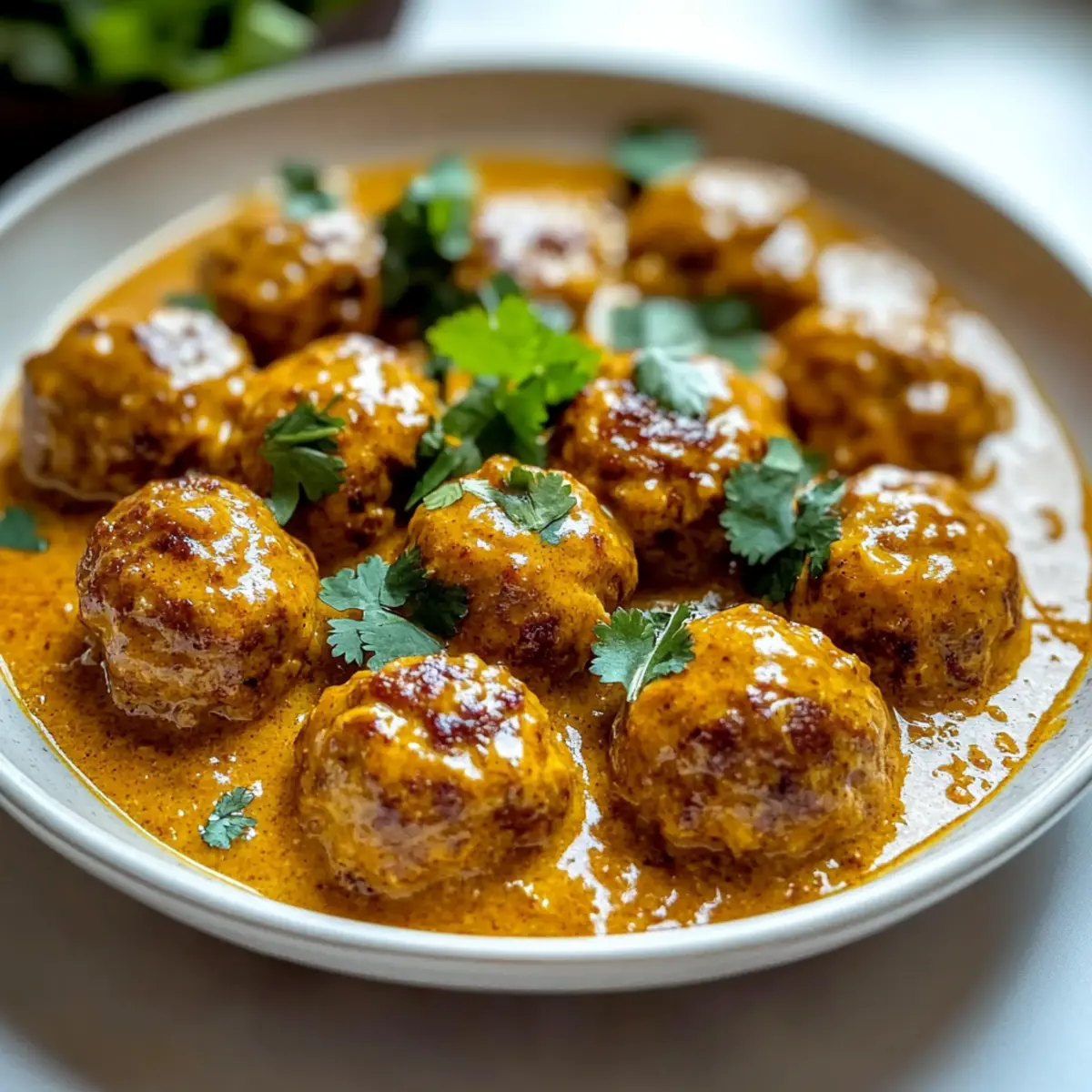 Creamy Coconut Curry Meatballs