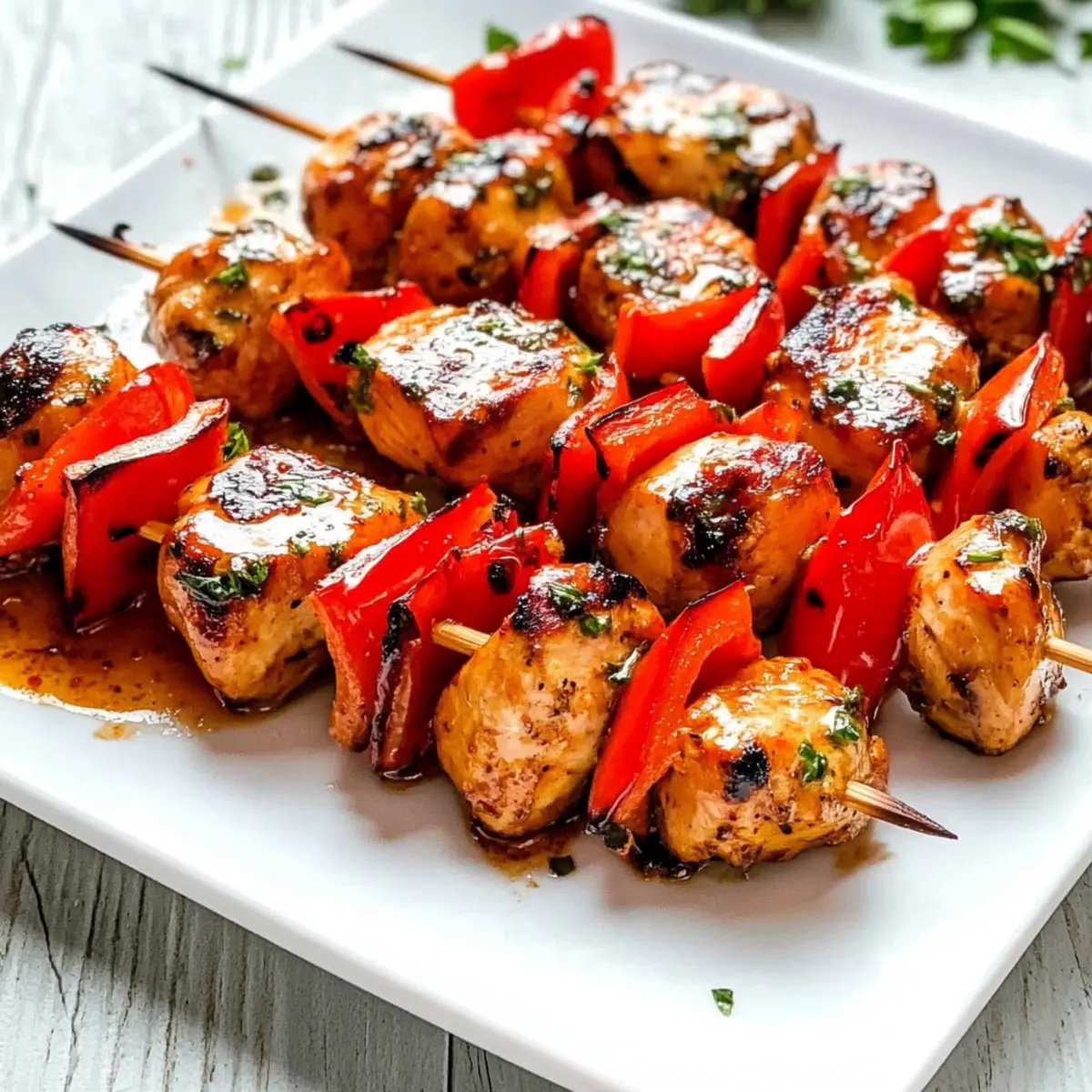 Grilled Chicken with Garlic Brown Sugar Sauce