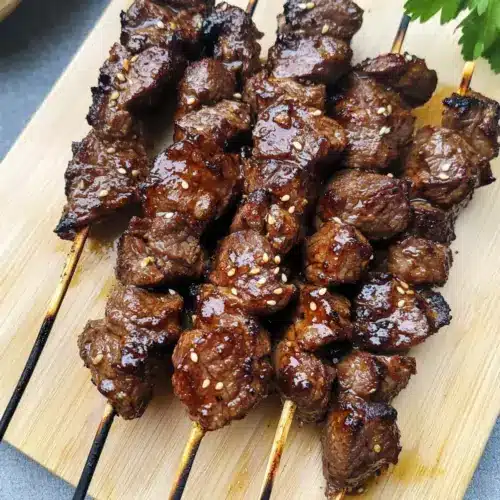 Teriyaki Sesame Beef Skewers