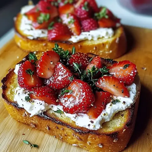 Roasted Strawberry Whipped Ricotta Toast