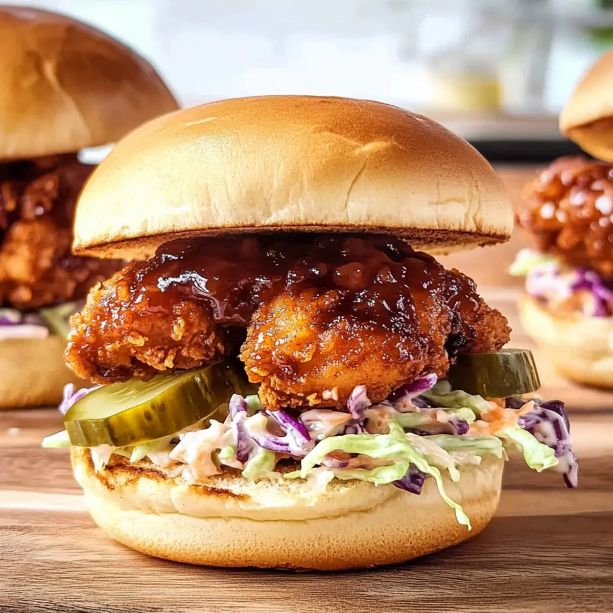 Nashville Hot Honey Chicken Slider Sandwiches