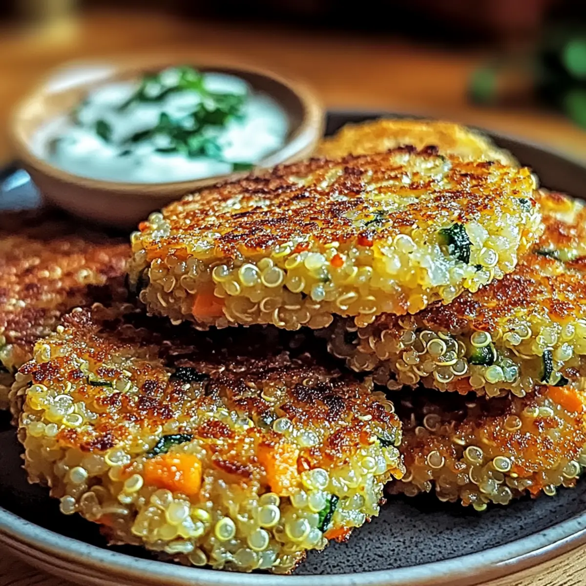 Crunchy Quinoa Veggie Patties