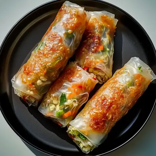 Air Fryer Rice Paper Noodle Rolls