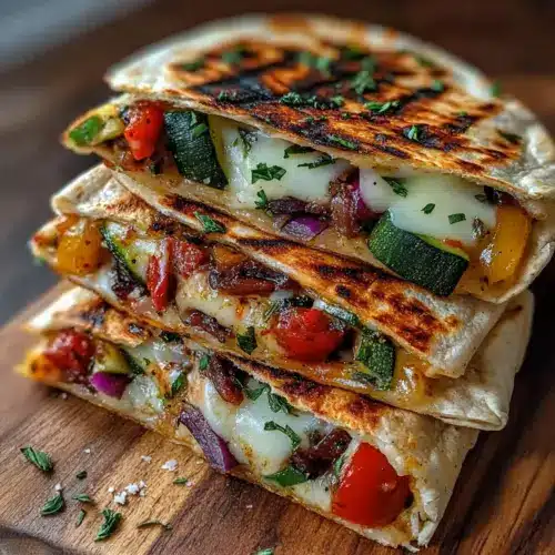 Grilled Mediterranean Veggie Quesadillas