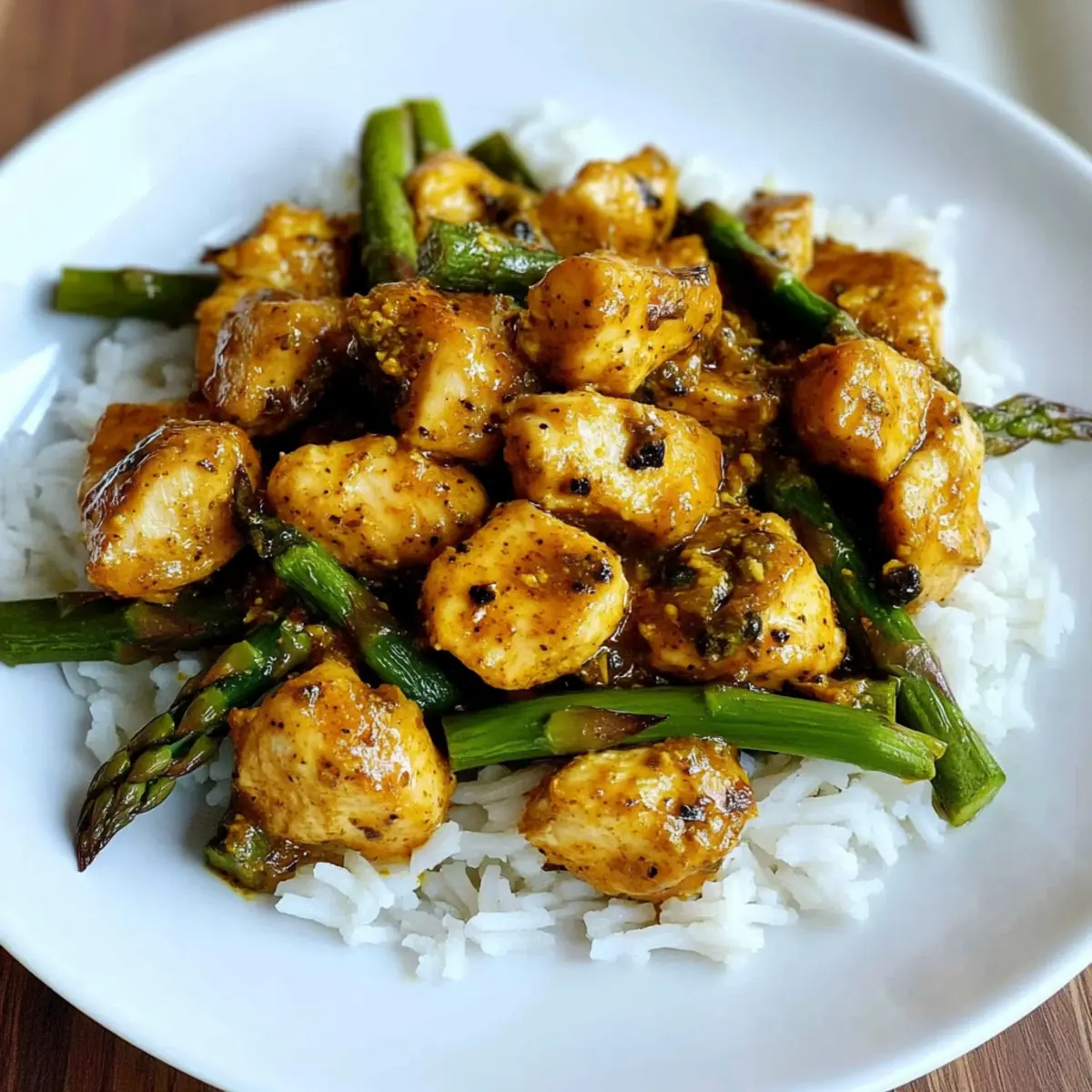 Turmeric Black Pepper Chicken with Asparagus