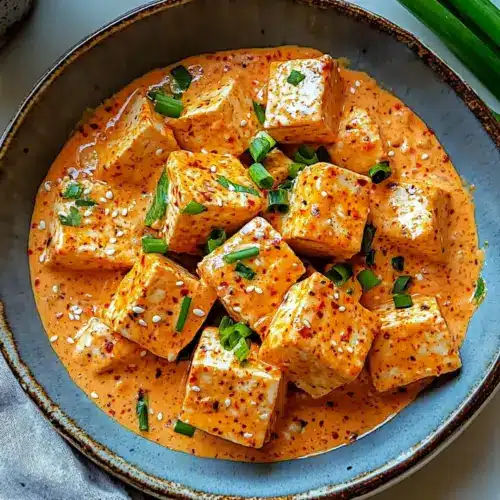 Spicy Tofu with Creamy Coconut Sauce