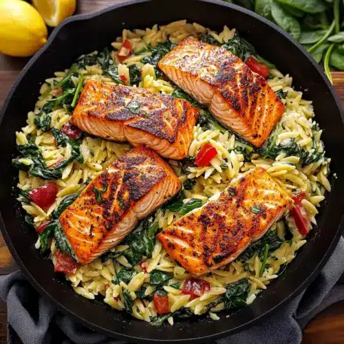 Salmon Orzo