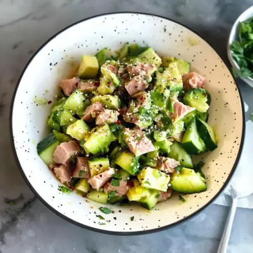 Tuna Salad With Cucumber