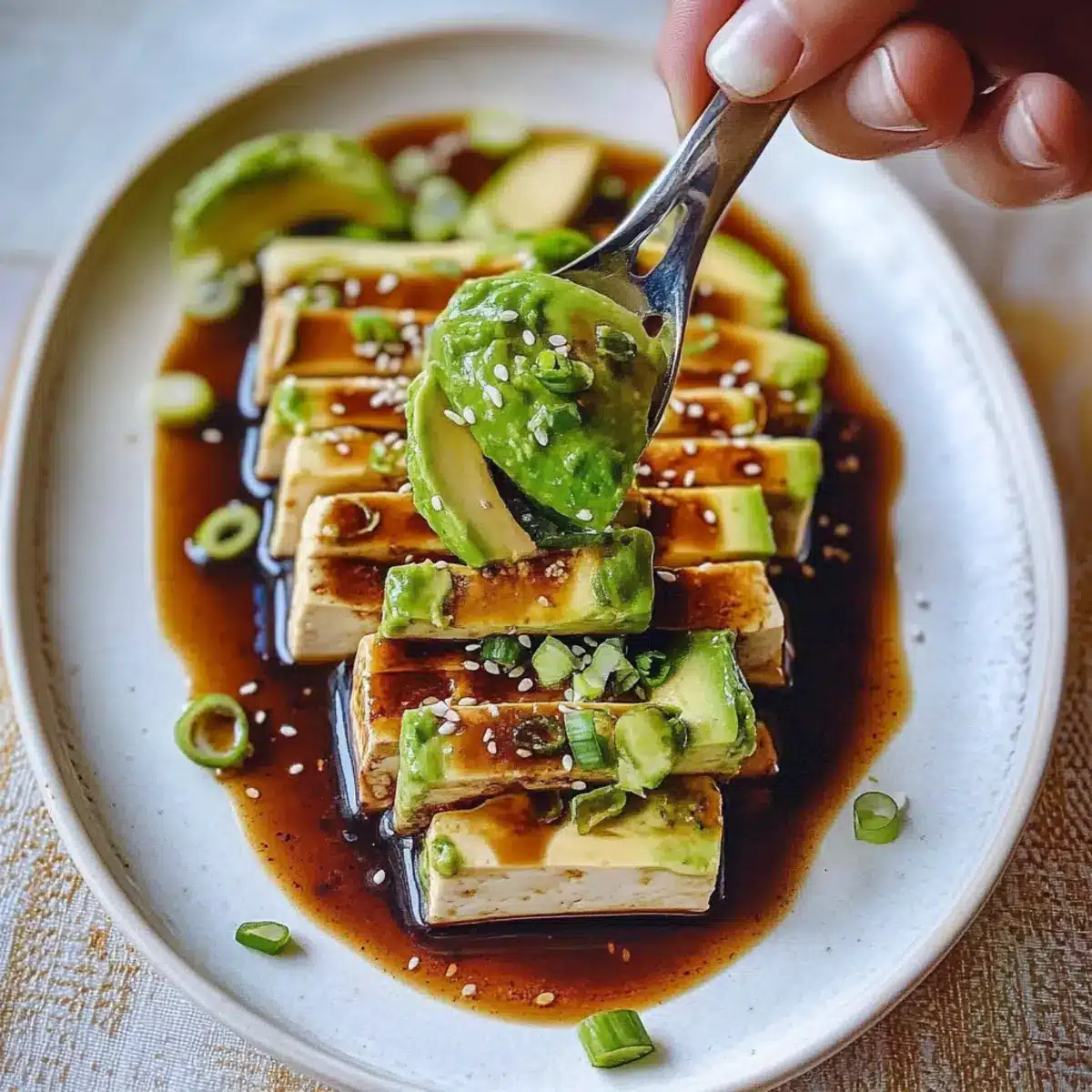 Tofu Avocado Salad