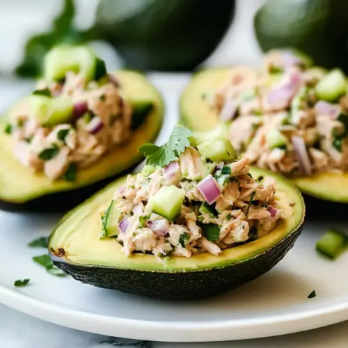 Tuna Stuffed Avocados
