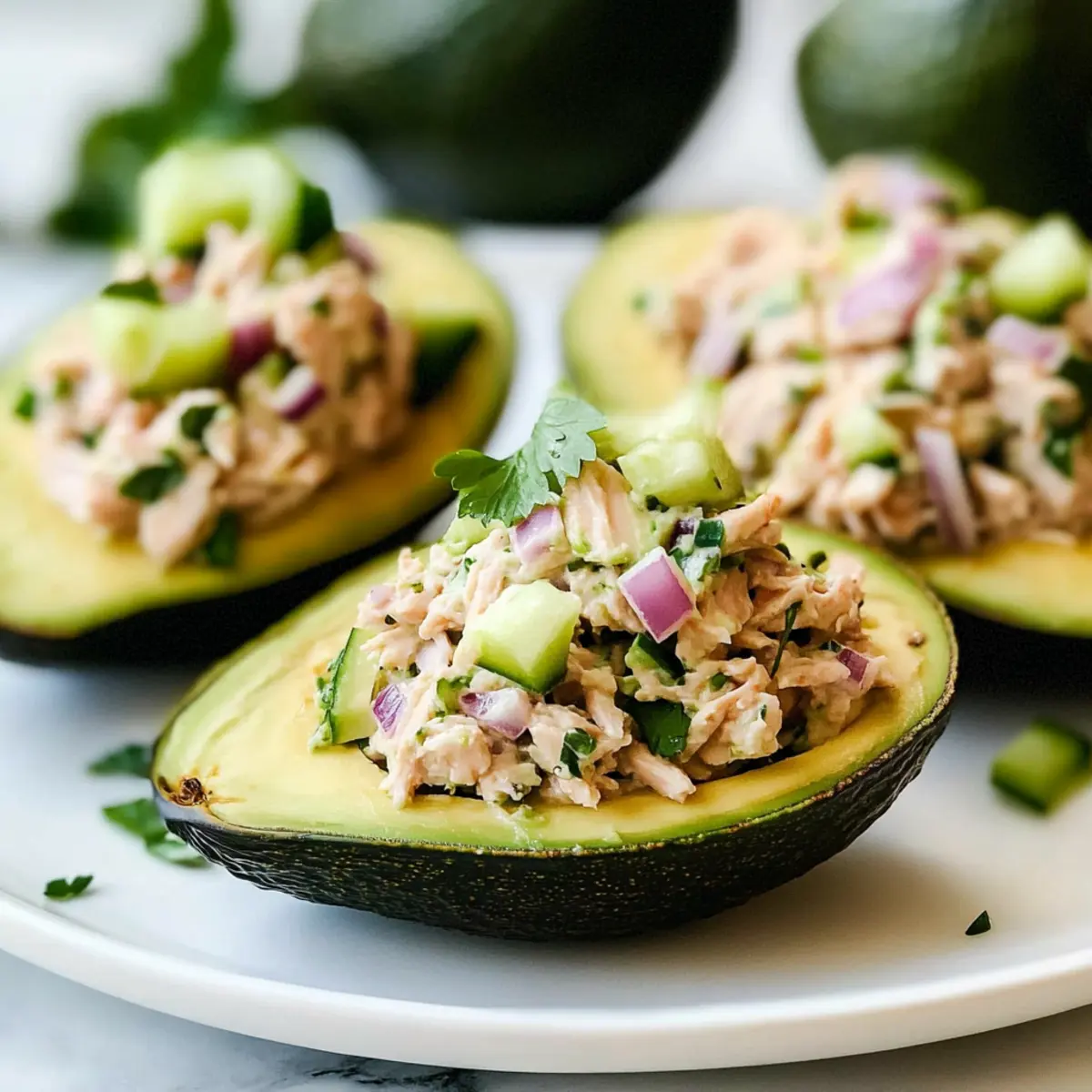 Tuna Stuffed Avocados