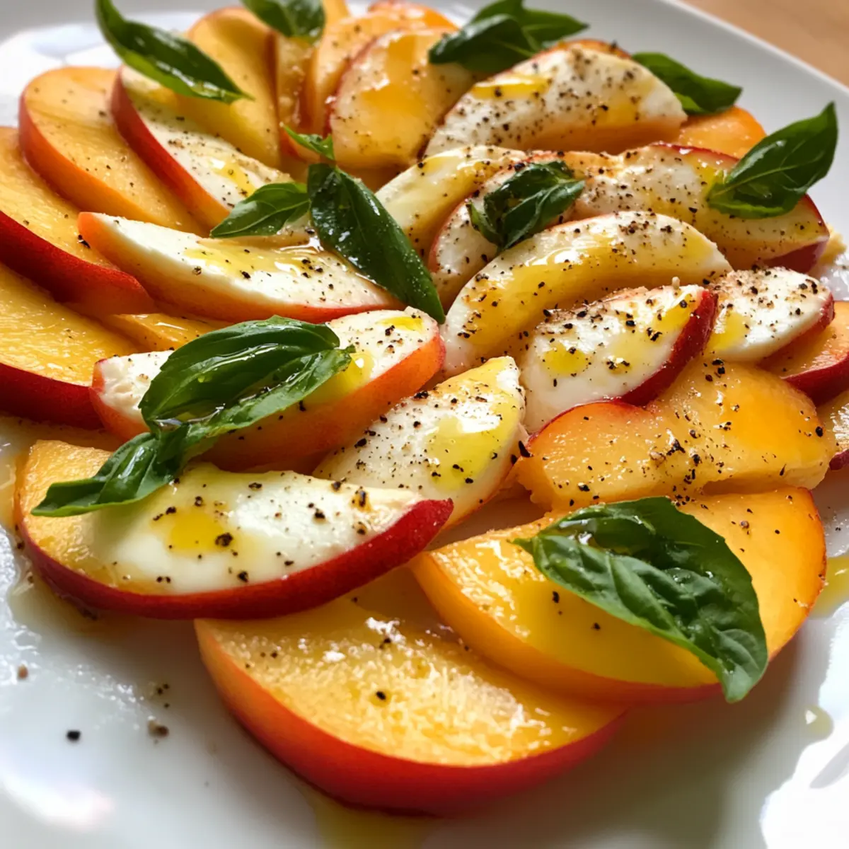 Peach Caprese Salad