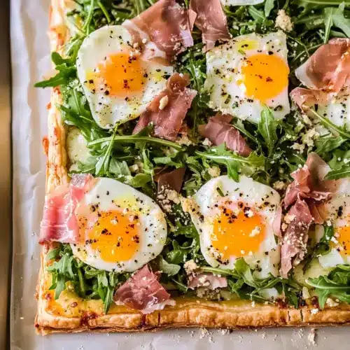 Baked Prosciutto and Egg Breakfast Tart