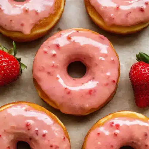Strawberry Glazed Donuts