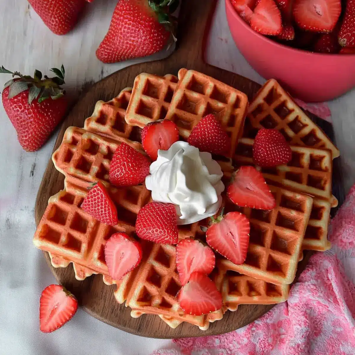 Strawberry Waffles