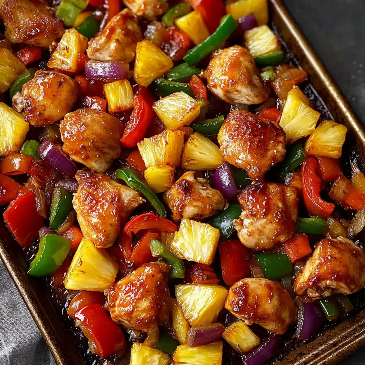 Hawaiian Chicken Sheet Pan