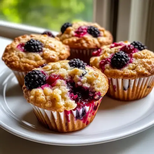Mixed Berry Cottage Cheese Muffins