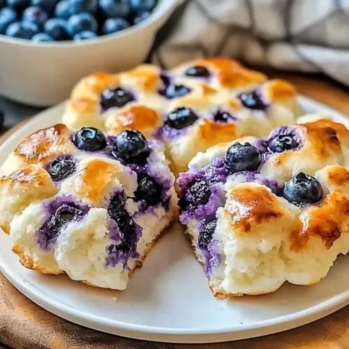 Cottage Cheese Blueberry Cloud Bread