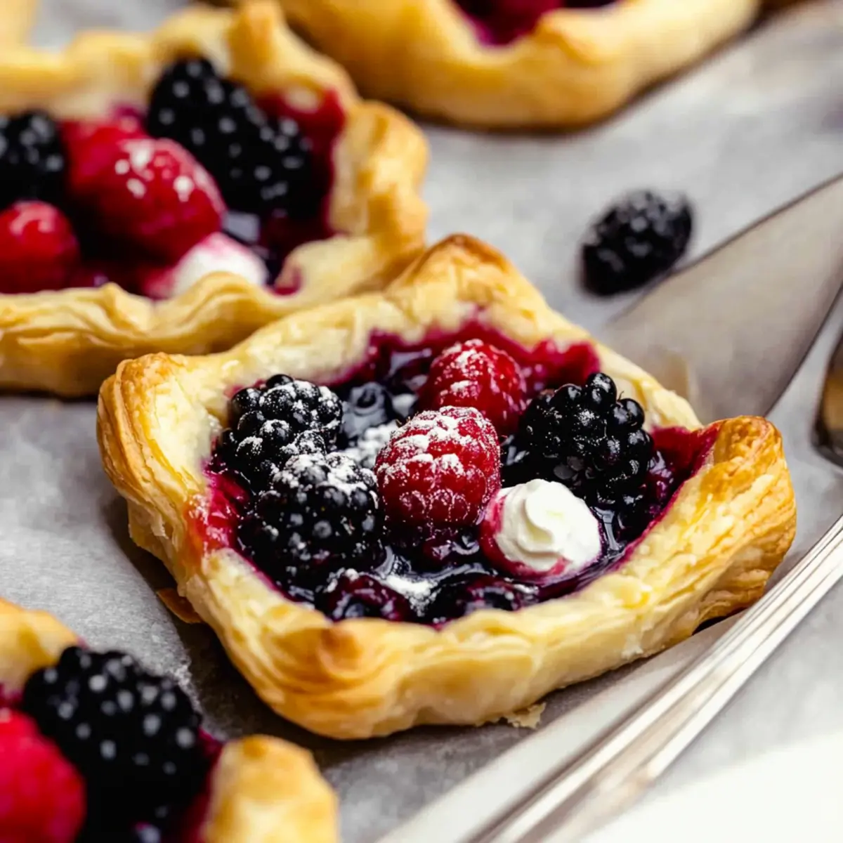 Mixed Berry Puff Pastry Tarts