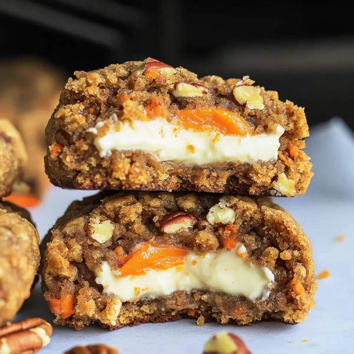 Carrot Cake Cookies-Stuffed
