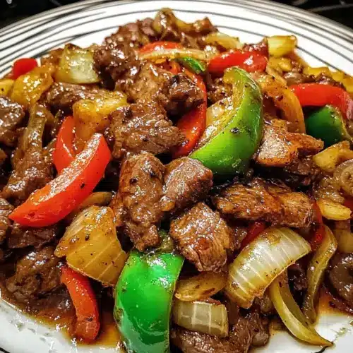 Pepper Steak with Bell Peppers and Onion