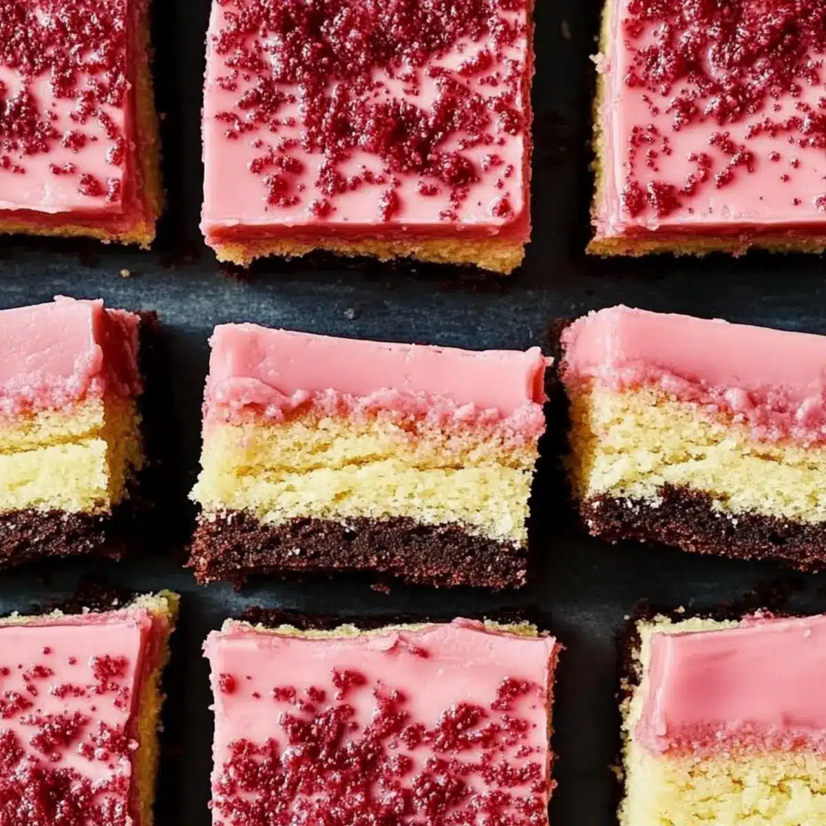 Neapolitan Sugar Cookie Bars