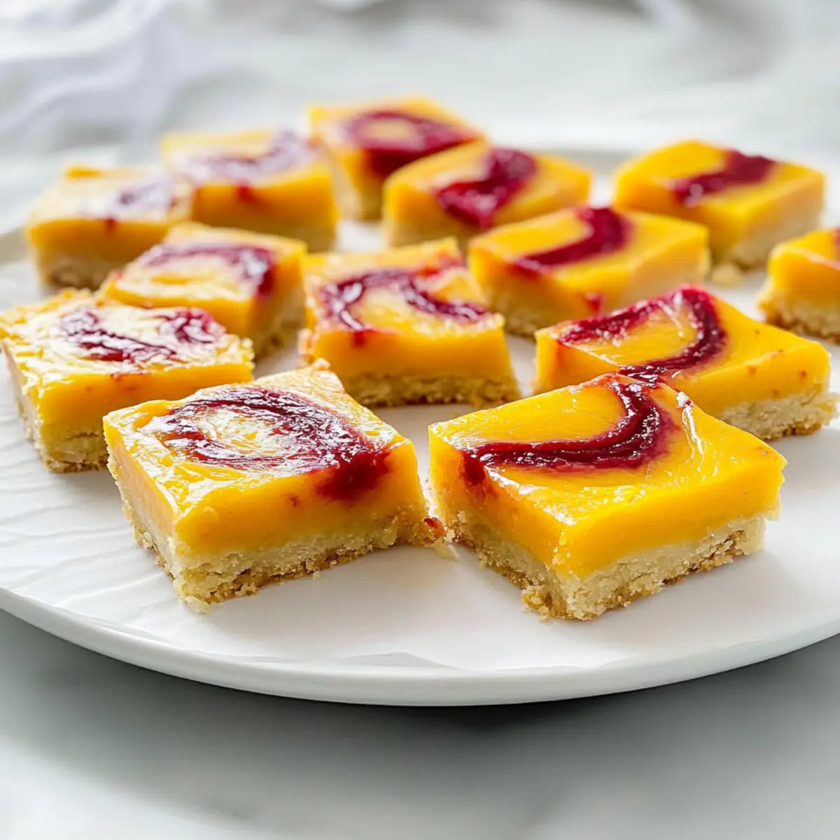 Raspberry Mango Bars