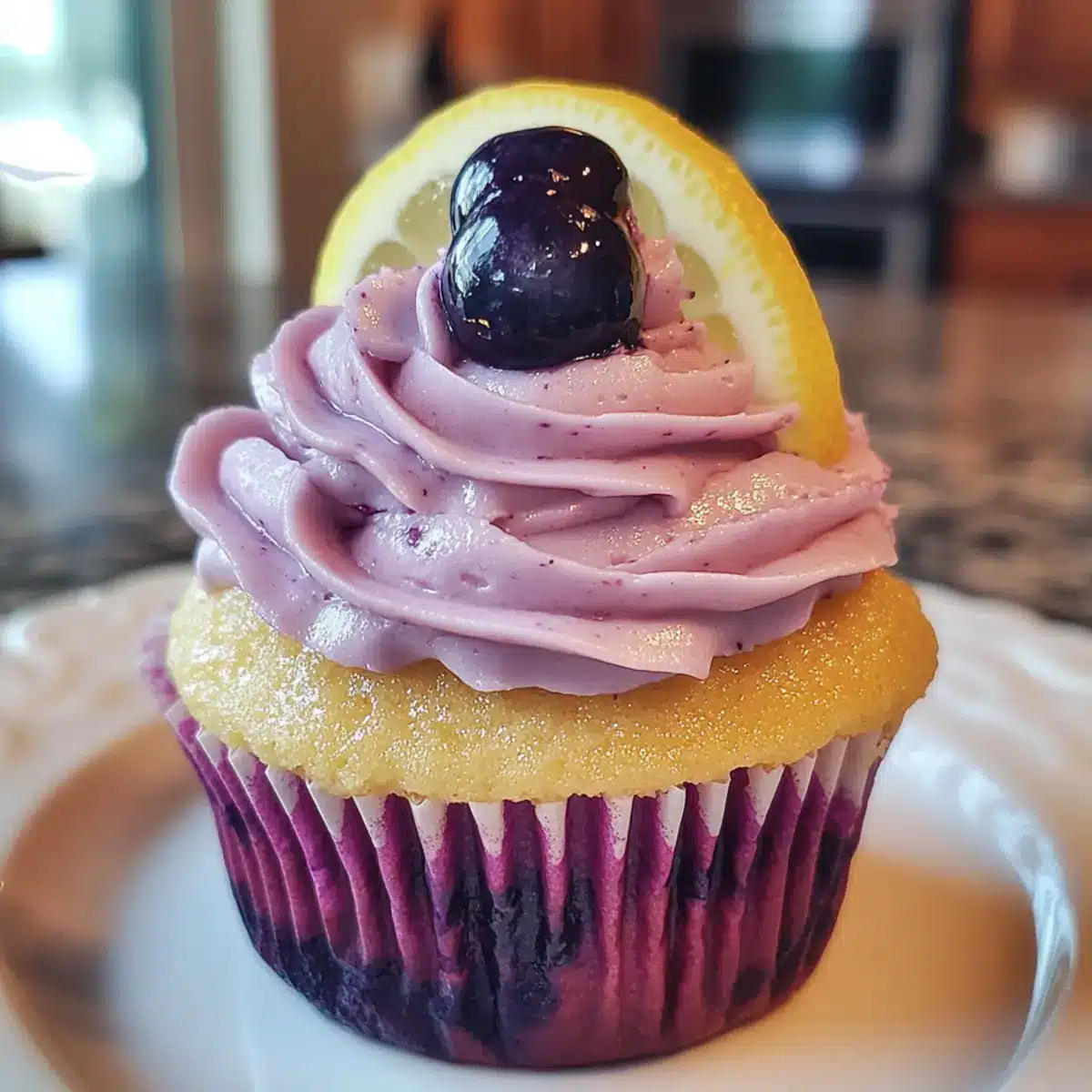 Blueberry Lemonade Cupcakes
