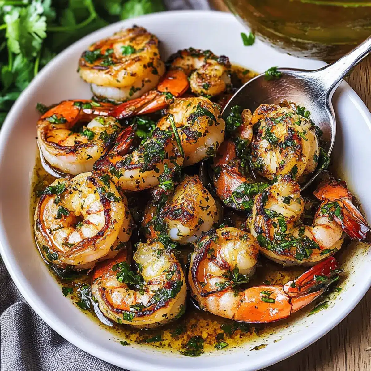 Pan Seared Chimichurri Shrimp